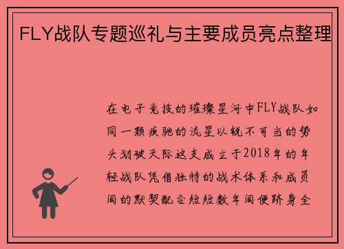FLY战队专题巡礼与主要成员亮点整理
